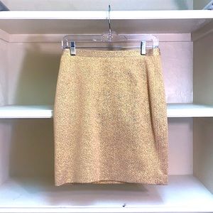 A Dolce & Gabbana golden short skirt